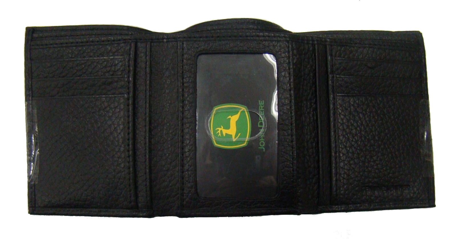 Men's John Deere Black or Brown Leather Trifold Wallet